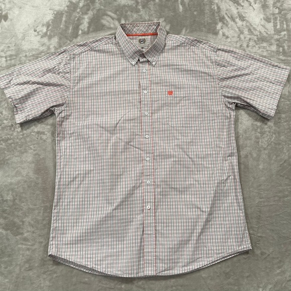 Cinch Other - Cinch Shirt Mens XXL Western Cowboy Rodeo Rancher Button Up Check Plaid